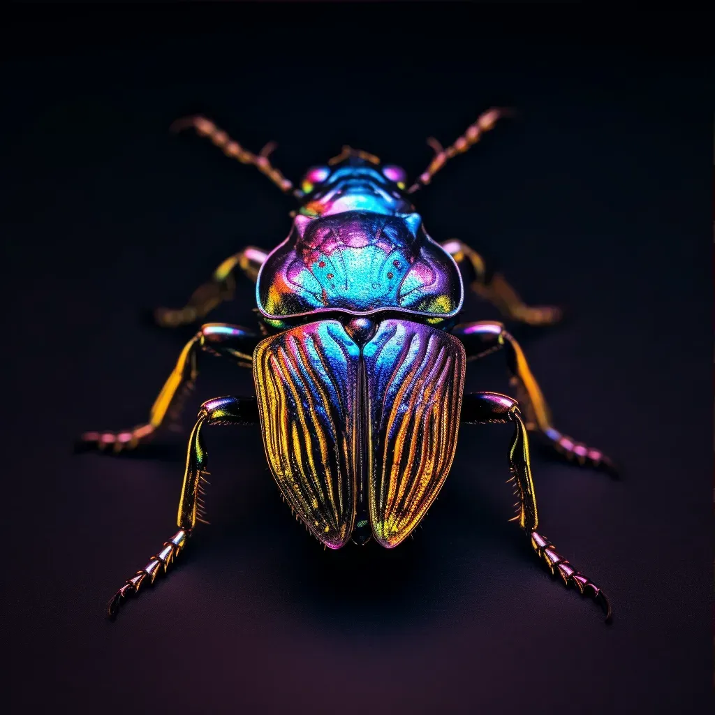 Macro view of a beetle