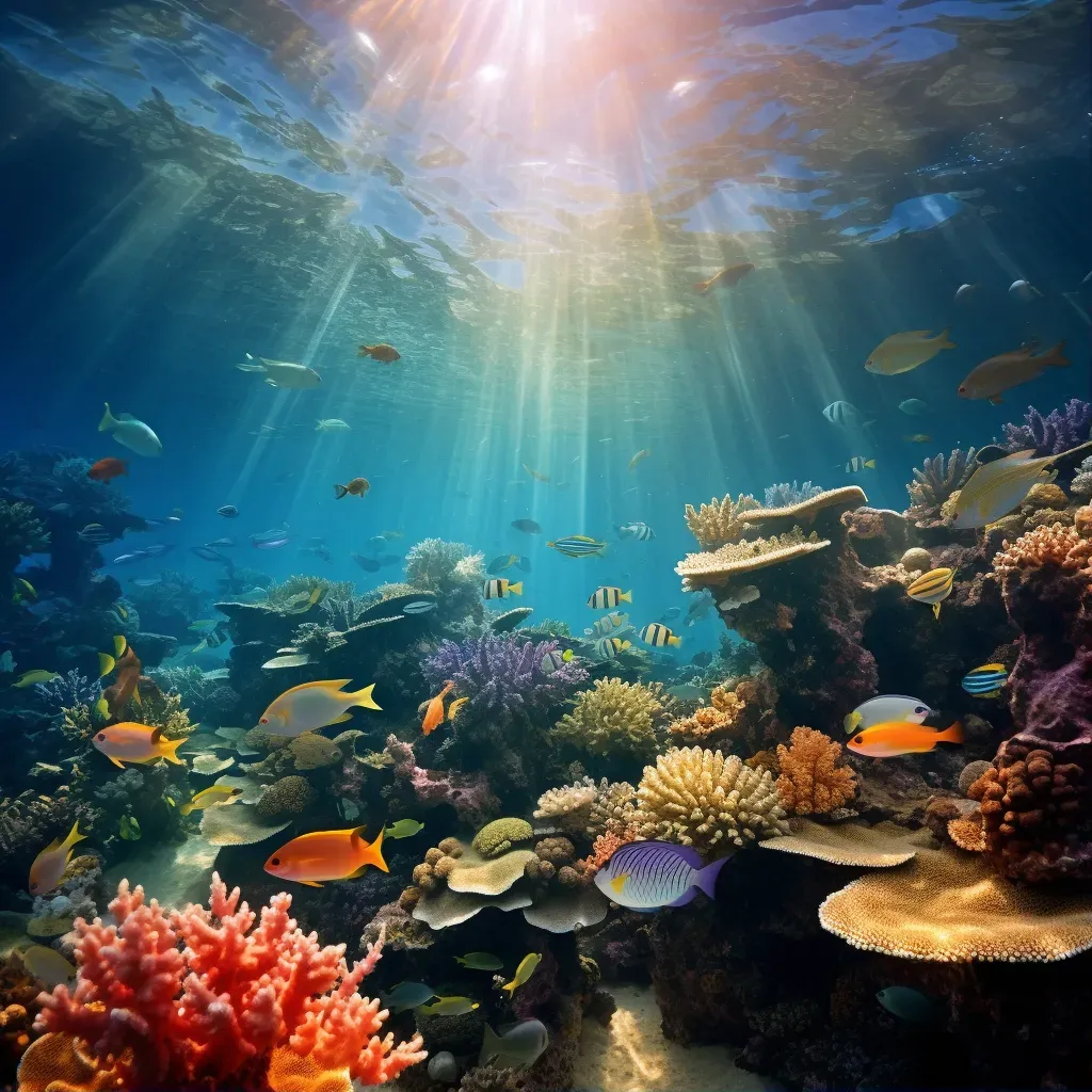 colorful coral reef underwater - Image 1