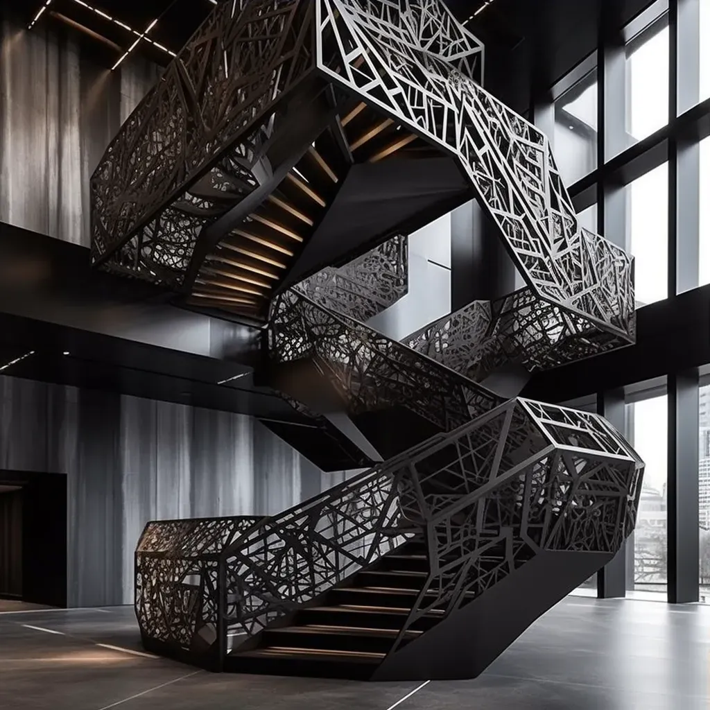 Steel staircase artistry - Image 3