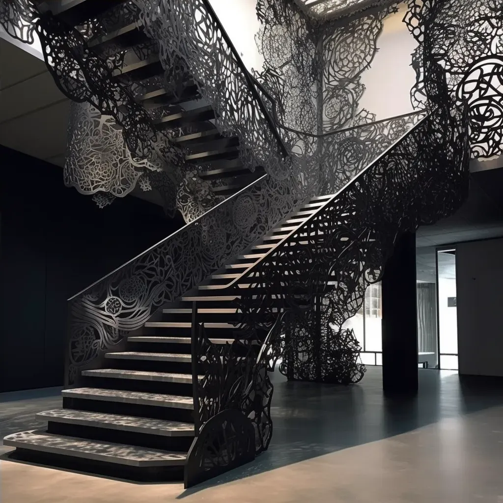 Steel staircase artistry - Image 4