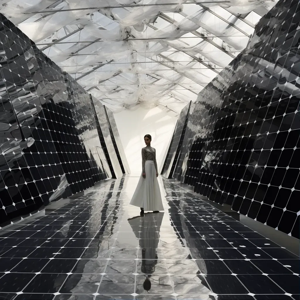 Solar panel art installation blending technology and art - Image 1