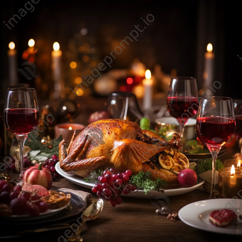 Elegant table setting for Christmas dinner - Image 4