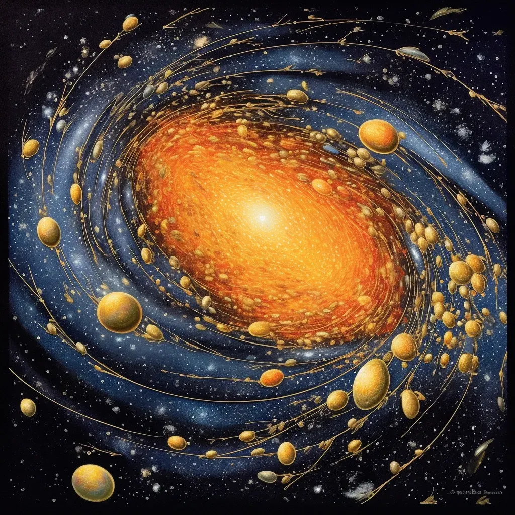 Image depicting the creation of the universe from a single seed, with stars and galaxies emerging - Image 1