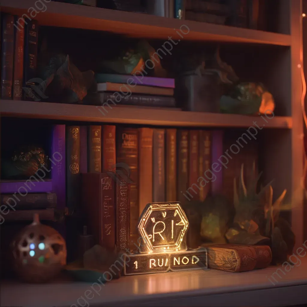 Enchanted bookshelf with 