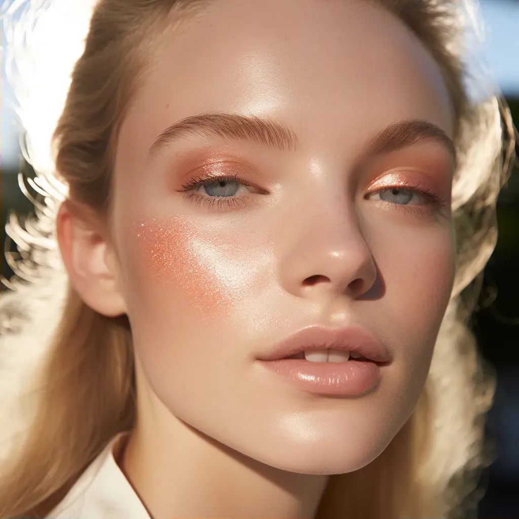 summer glow makeup close-up - Image 2