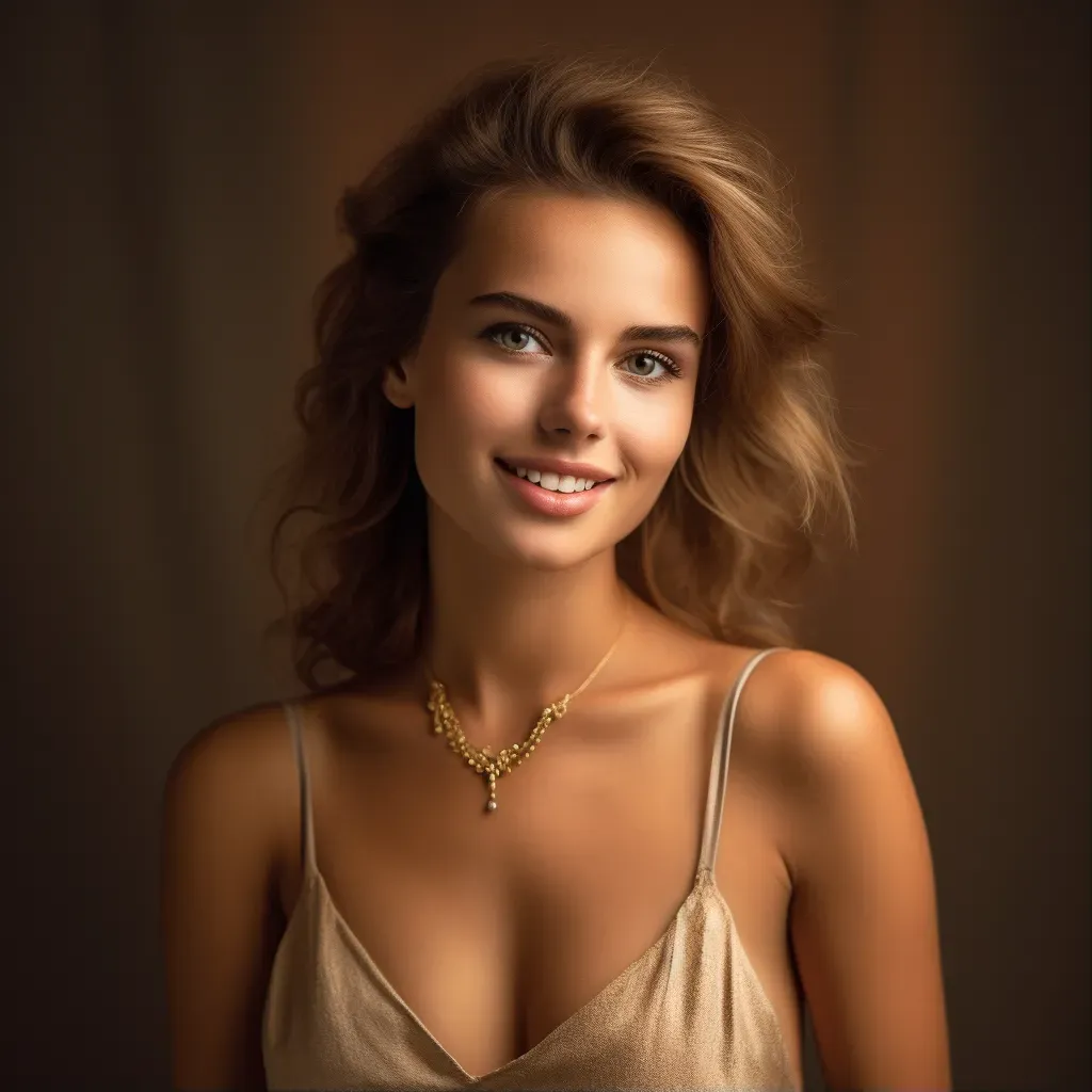 Elegant woman studio portrait - Image 1