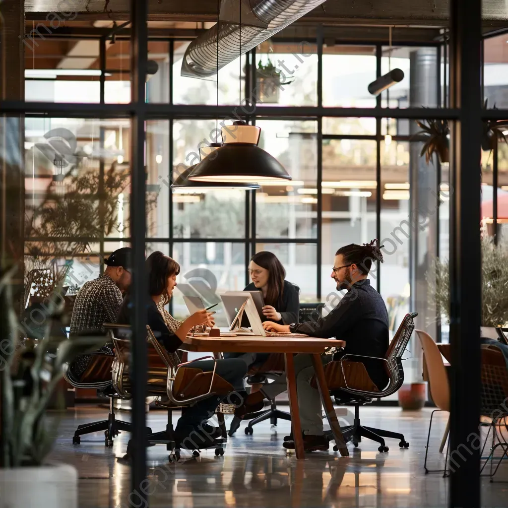 Diverse team collaborating in modern office space - Image 2