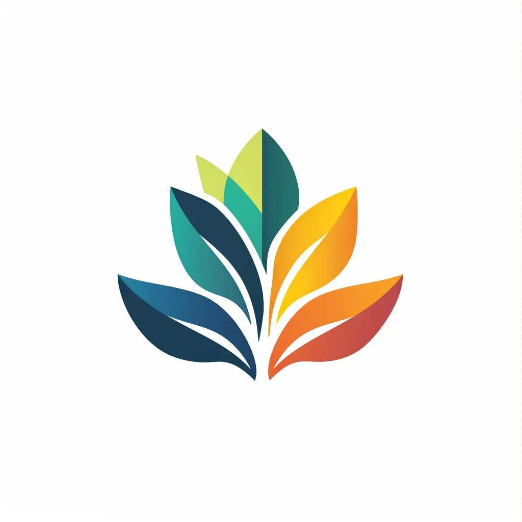 Geometric leaf logo for sustainable living non-profit - Image 1