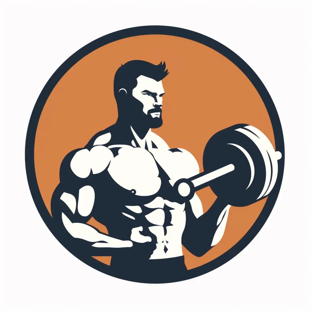 Flexing arm and barbell logo for fitness brand - Image 4