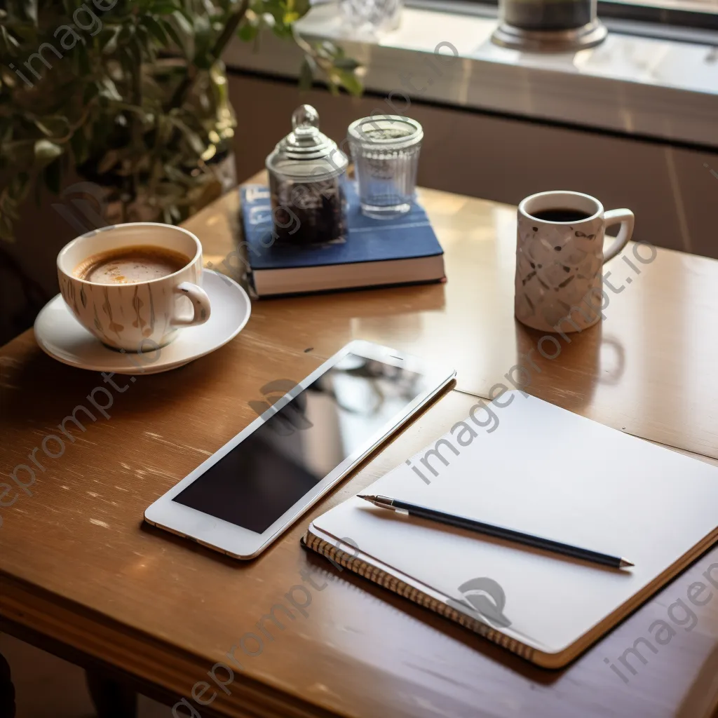 Desk setup for online shopping planning - Image 4