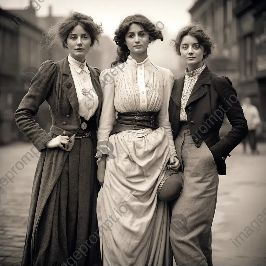 1910s suffragette fashion tailored jackets and ankle-length skirts - Image 2