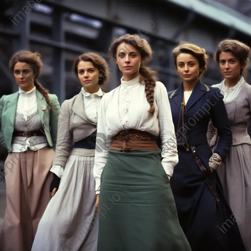 1910s suffragette fashion tailored jackets and ankle-length skirts - Image 4