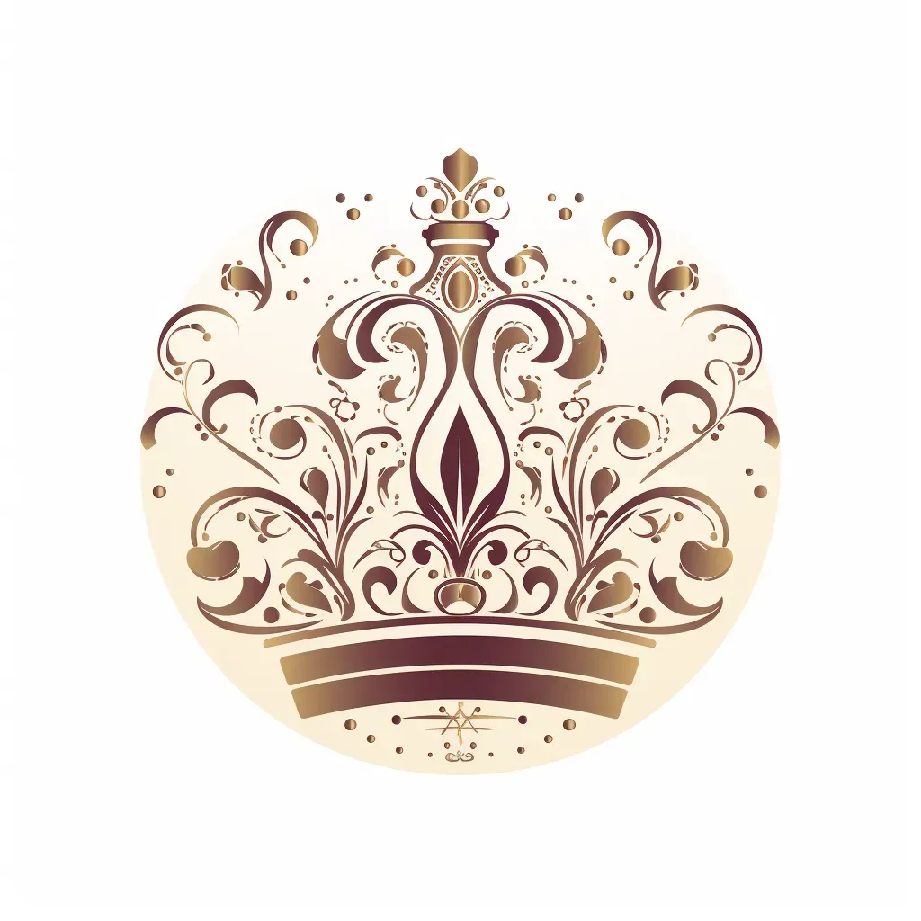 Regal crown with luxurious jewels on white background - Image 3