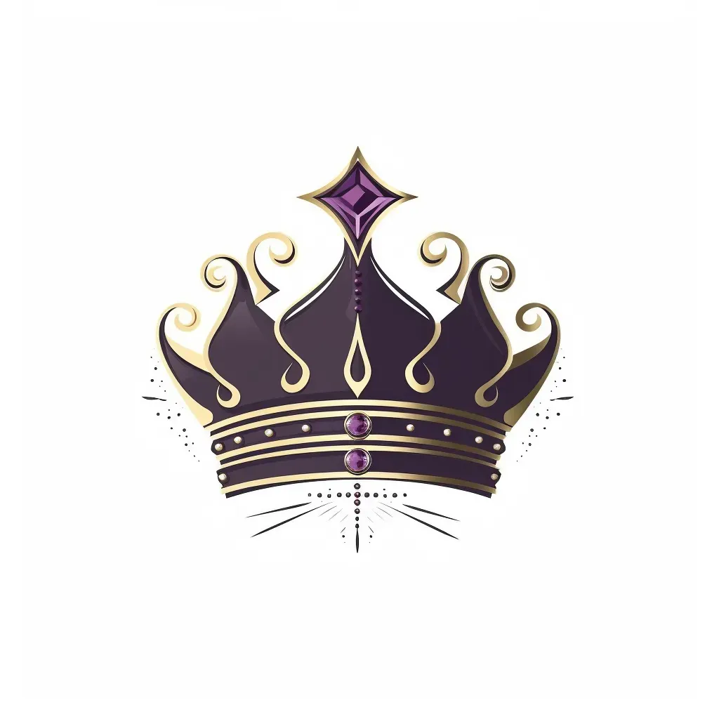 Regal crown with luxurious jewels on white background - Image 4