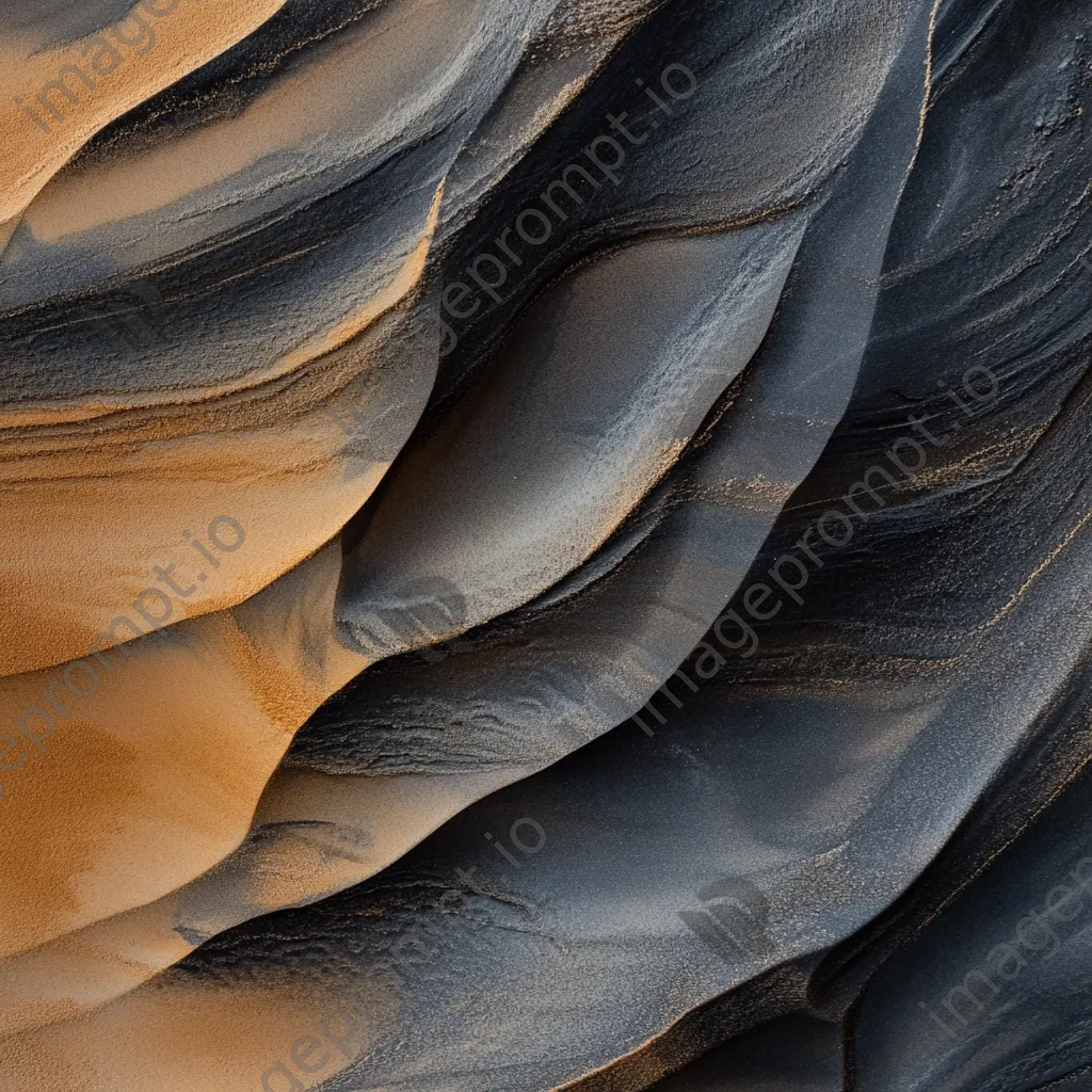 Close-up of wind-created patterns in sand - Image 1