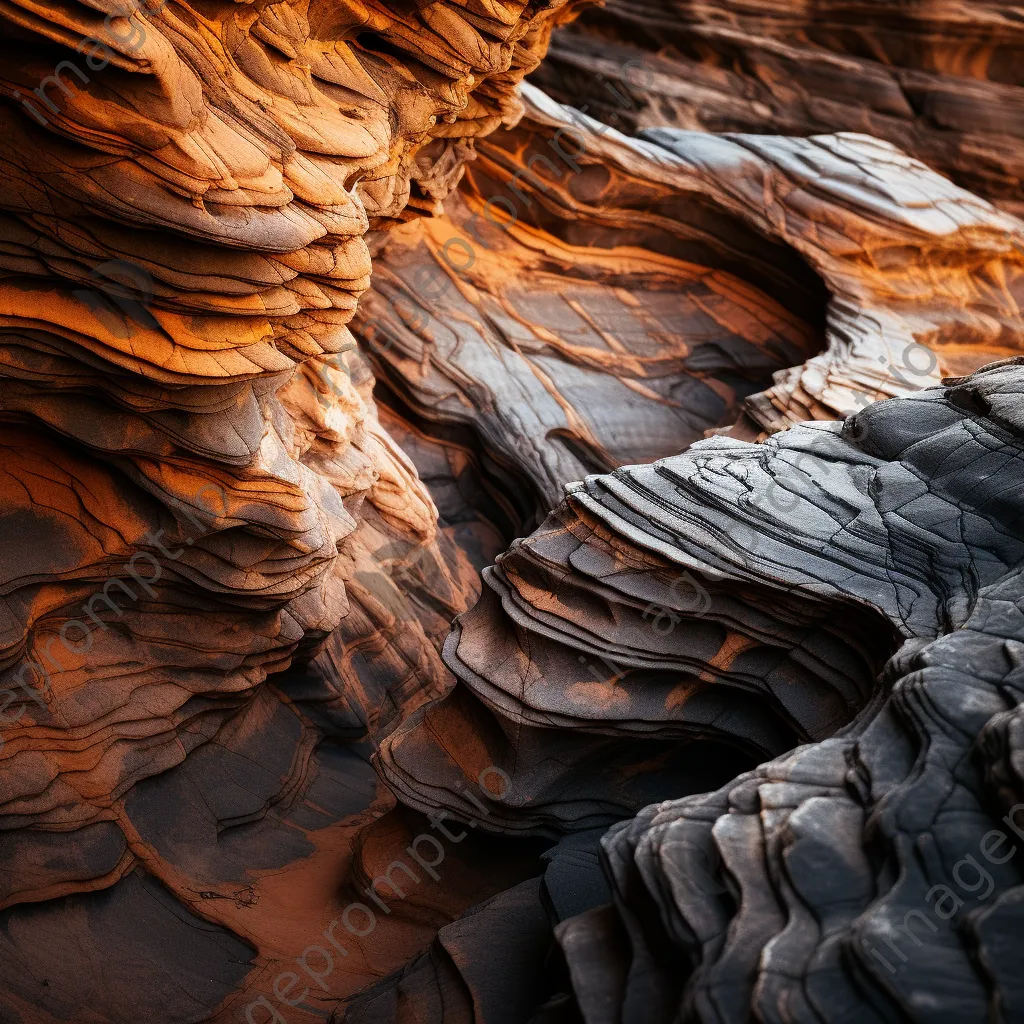 Close-up of canyon rock textures - Image 3