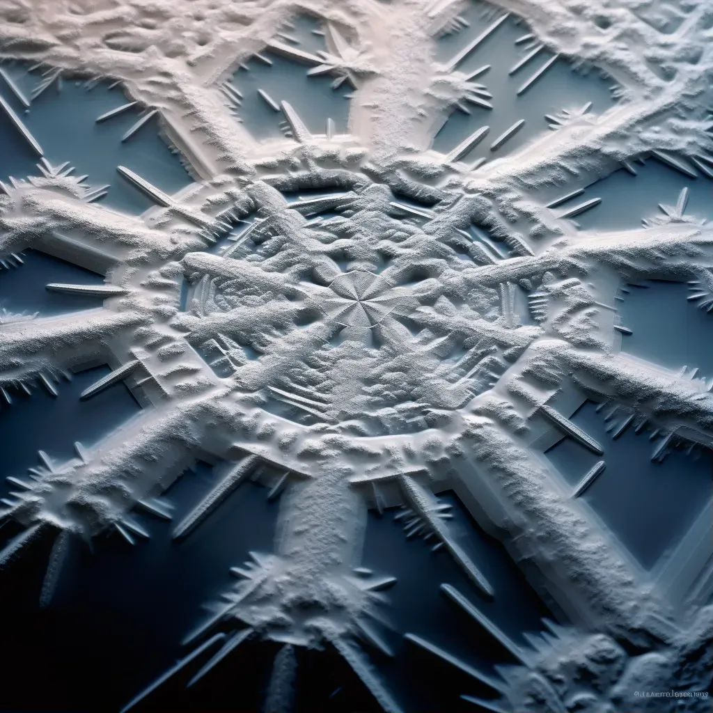 Illustration of formation of salt crystals with evaporating water leaving behind geometric patterns of purity. - Image 1