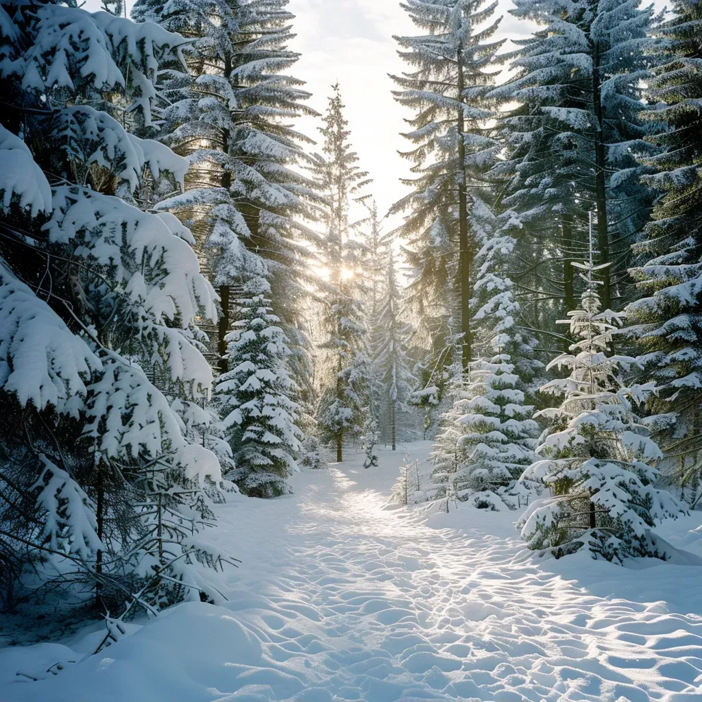 Snowy Winter Woodland