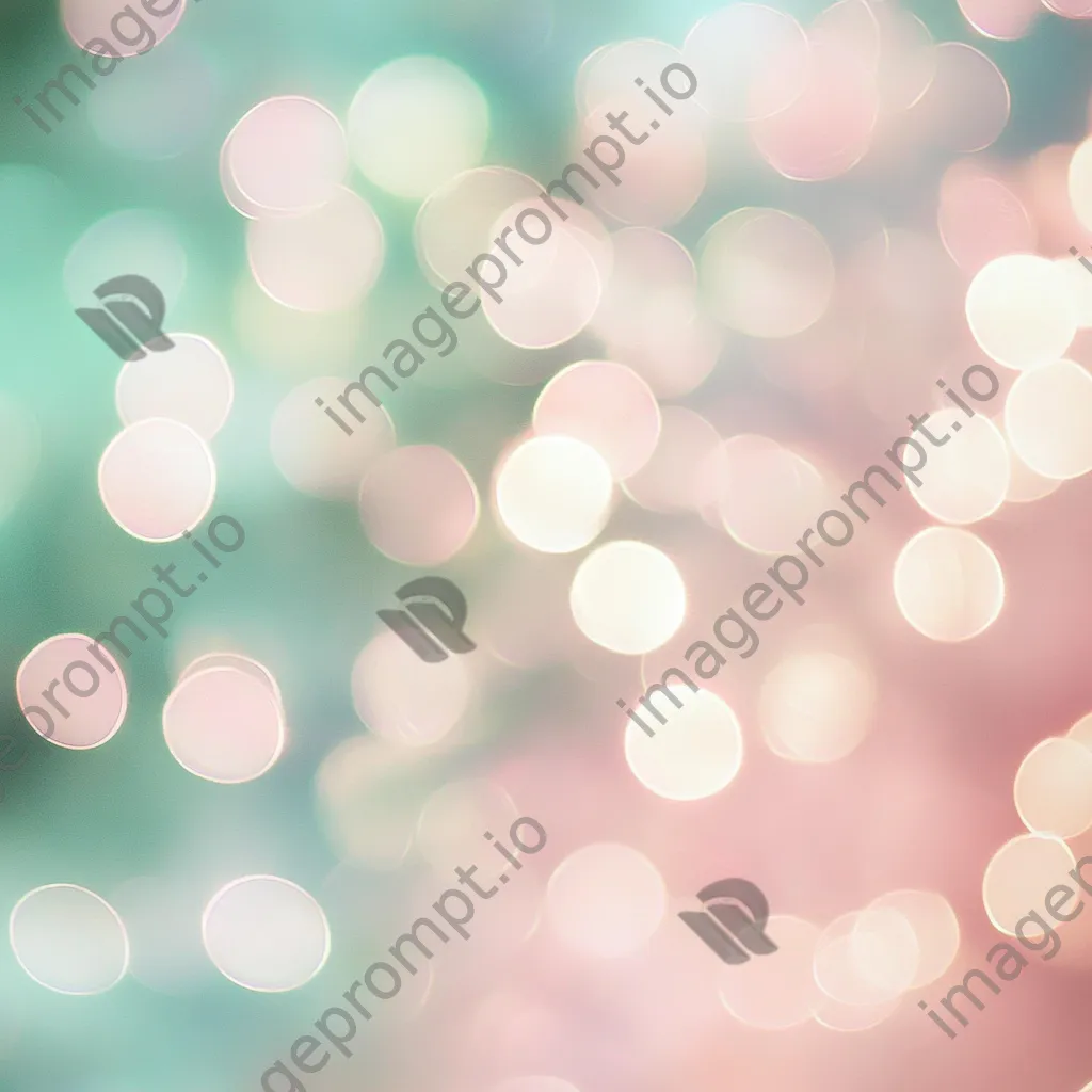 Mint green and pale pink gradient with dreamy circles of light - Image 2