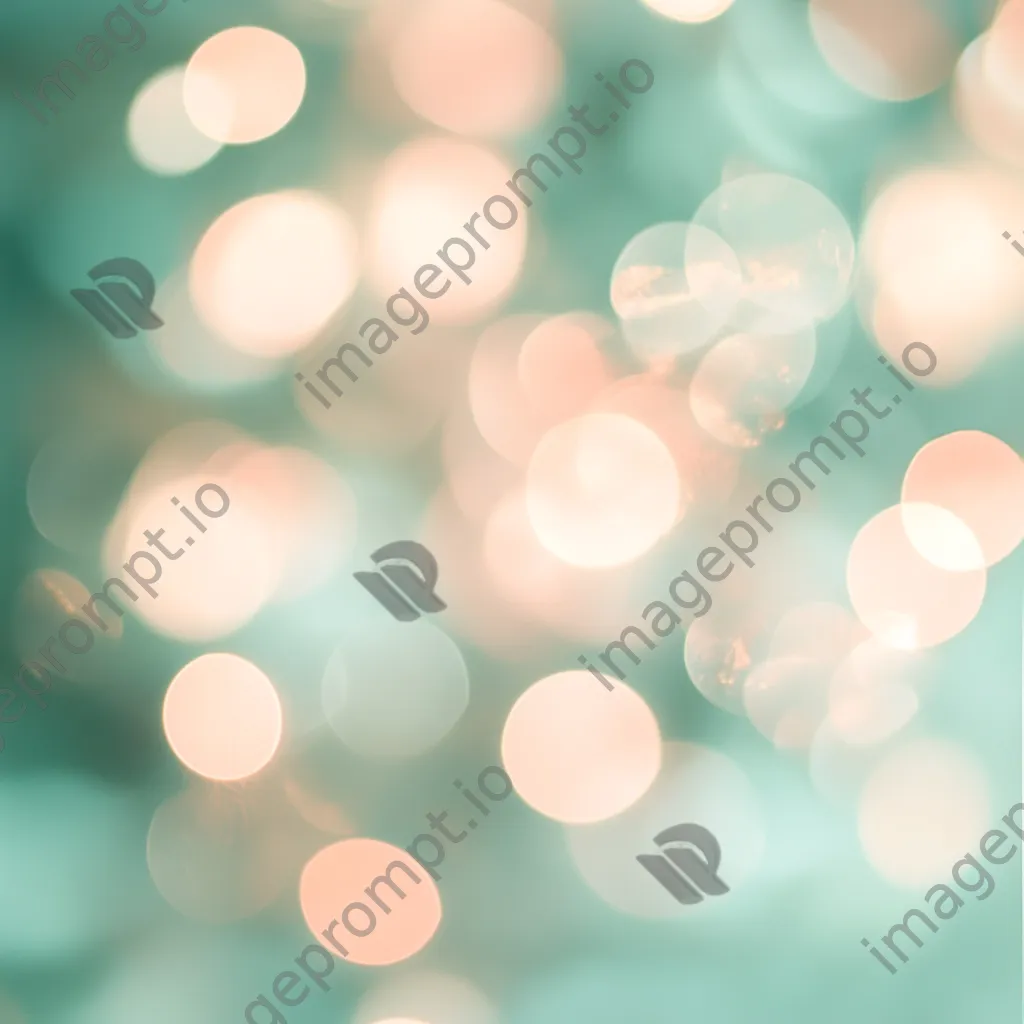 Mint green and pale pink gradient with dreamy circles of light - Image 3