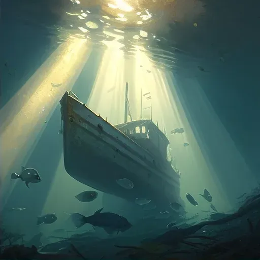 Sunlit Shipwreck