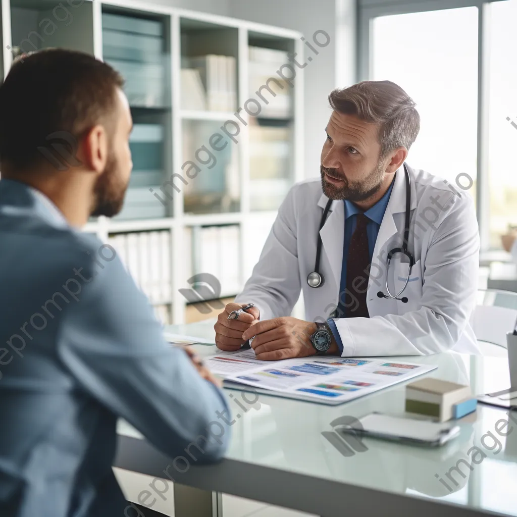 Doctor consulting with patient in office - Image 3