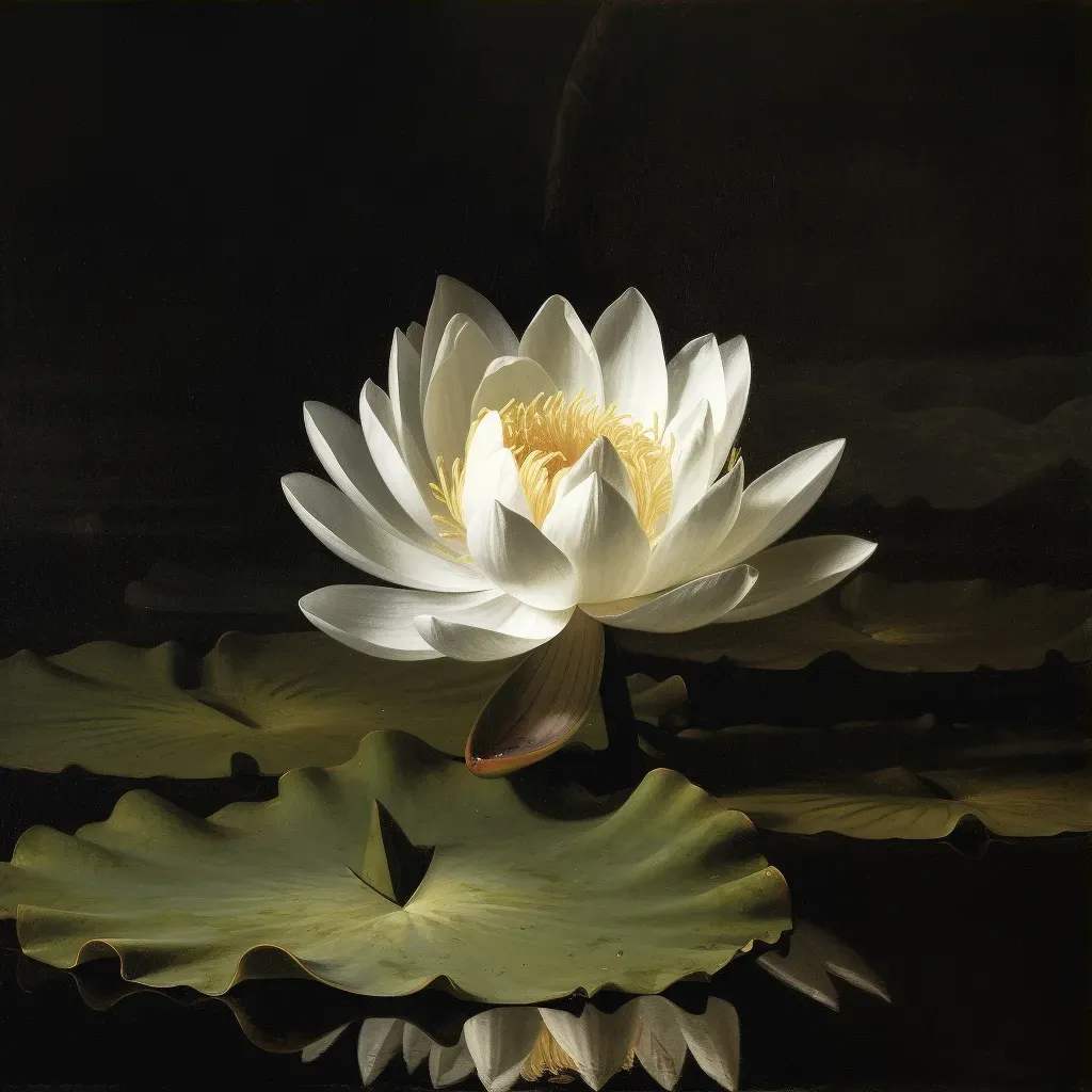 Delicate lotus flower floating on a tranquil pond - Image 3