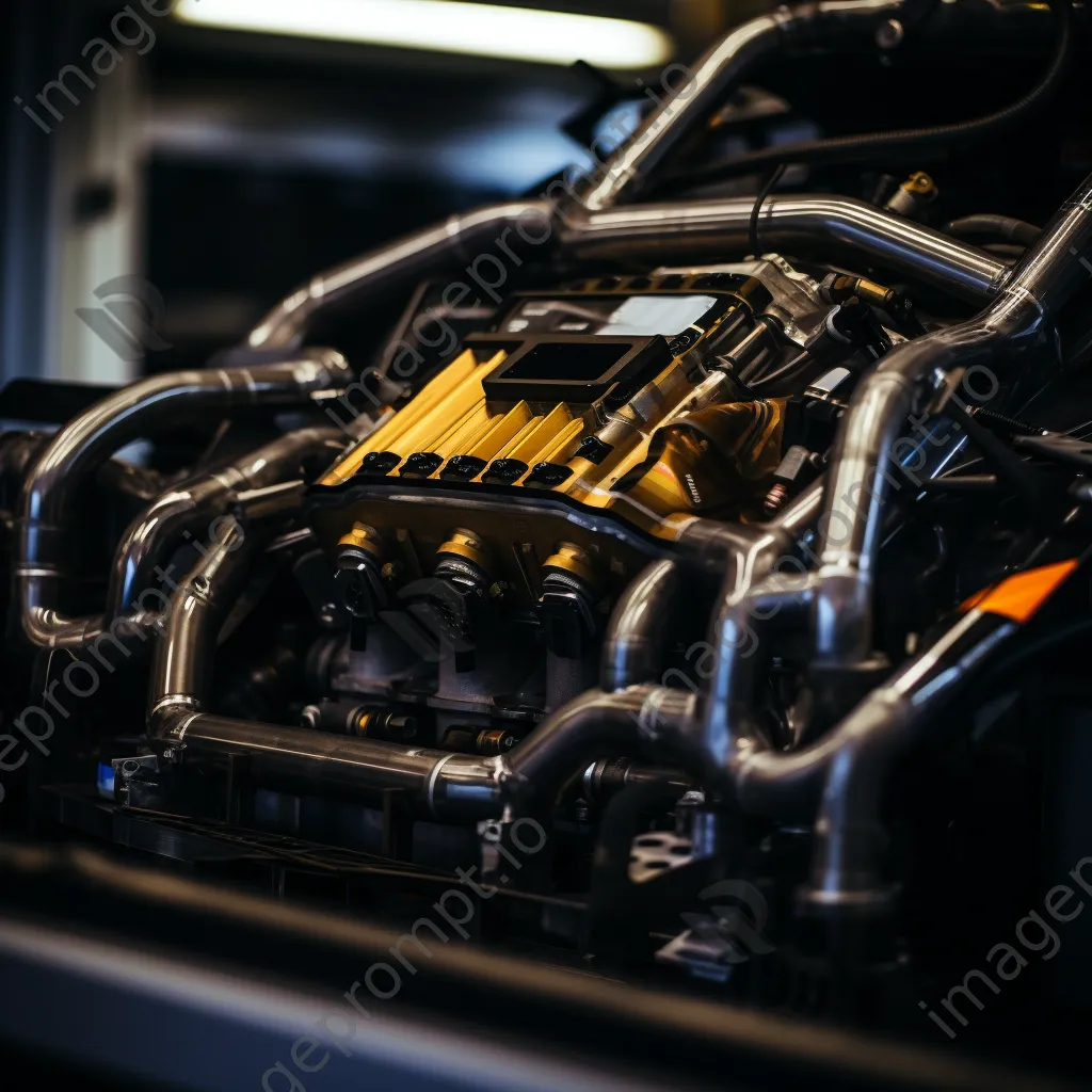 Close-up of a detailed race car engine - Image 2