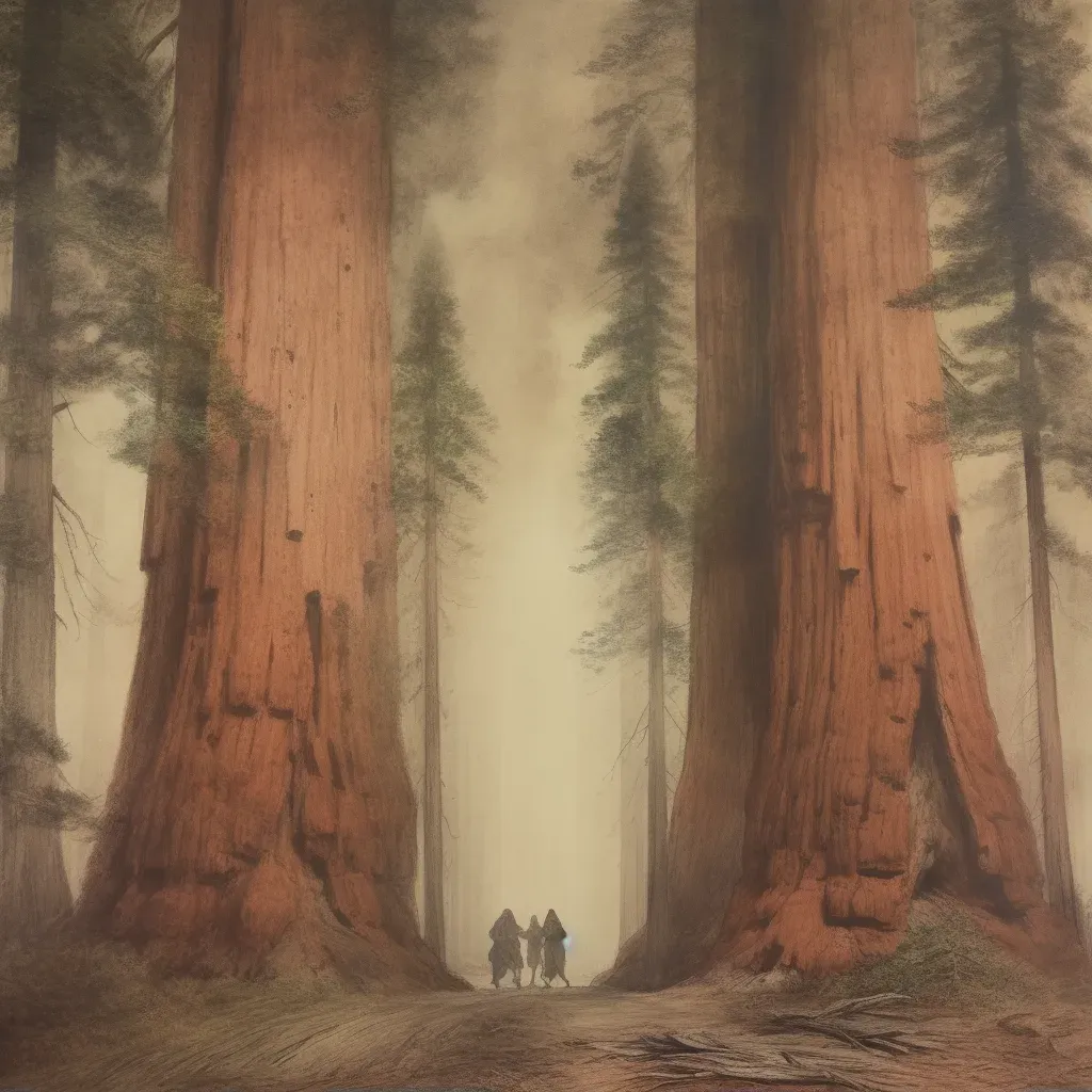 Majestic sequoia forest landscape - Image 1