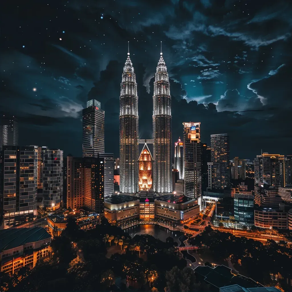 Kuala Lumpur skyline night - Image 2