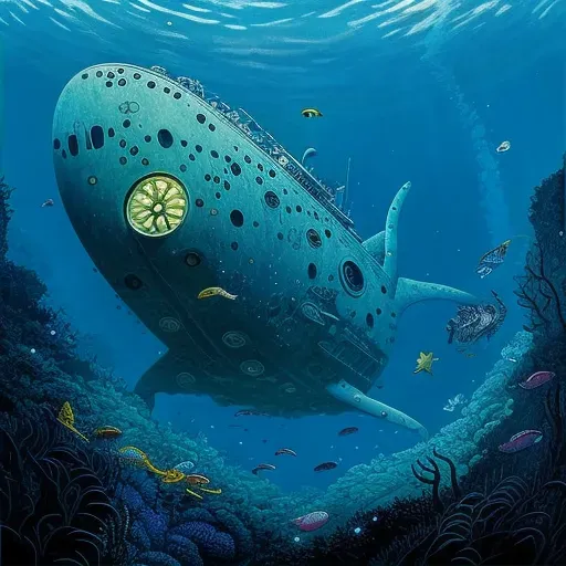 Submarine Exploring Ocean Depths - Image 2