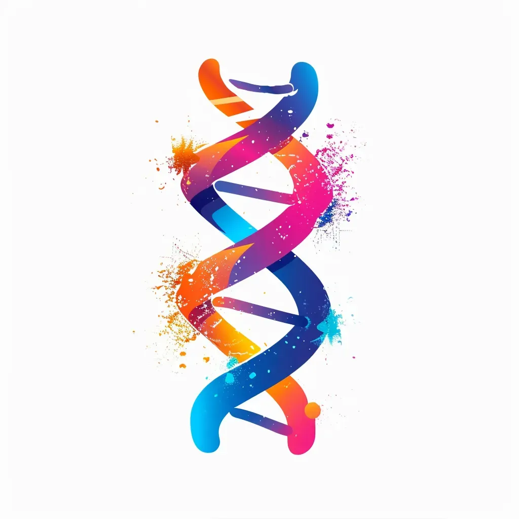 Abstract symbol logo for a biotech startup - Image 1