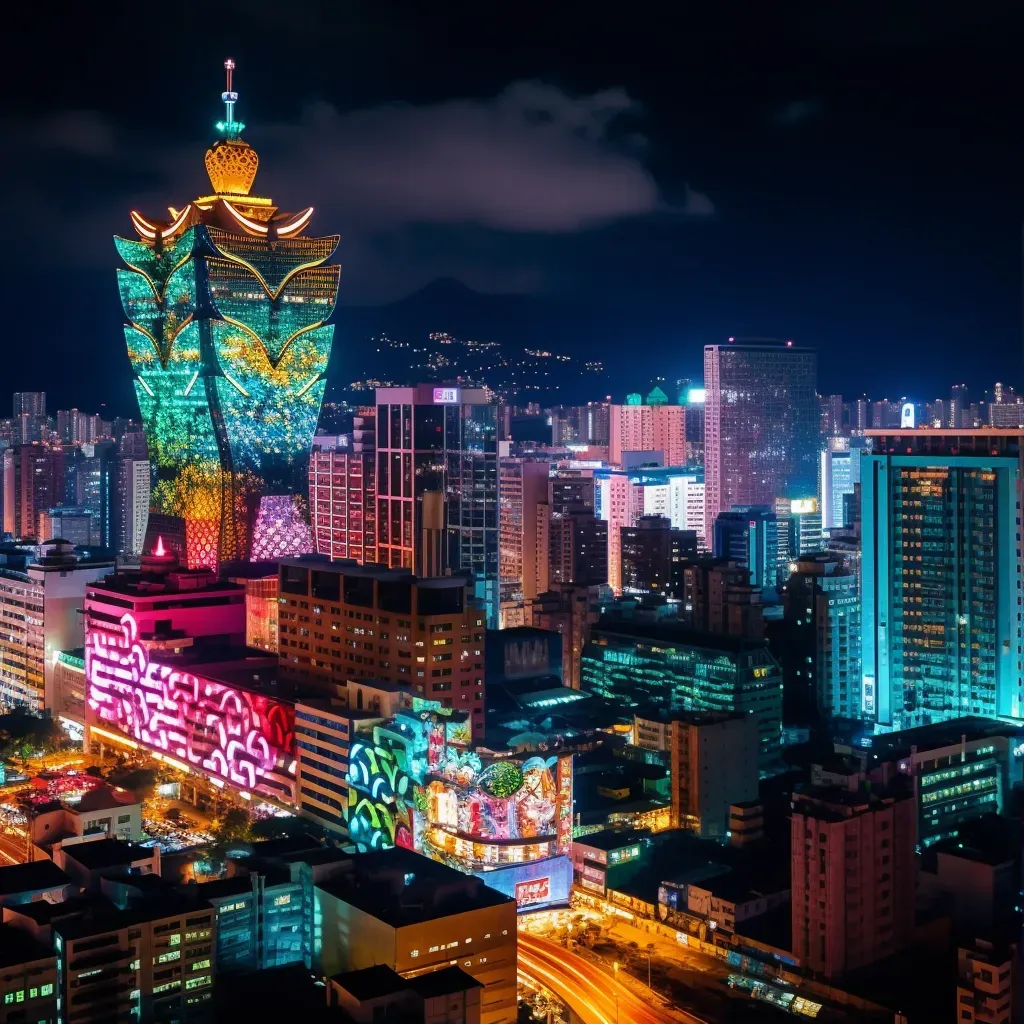 Macau skyline night - Image 1