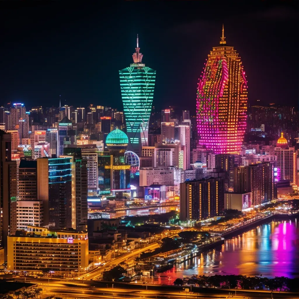 Macau skyline night - Image 3