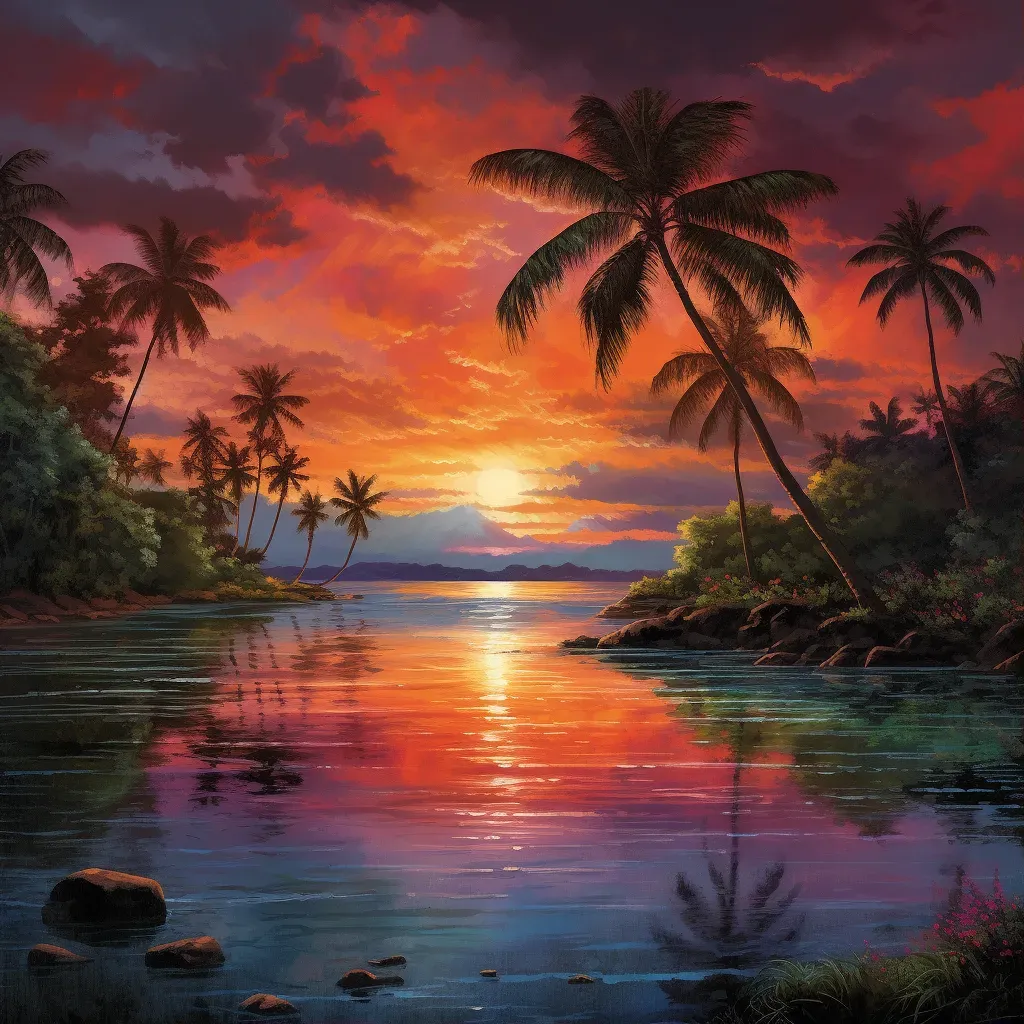 Hawaiian sunset paradise - Image 1