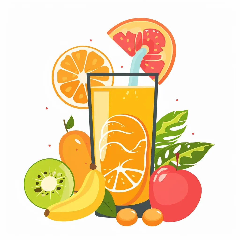 Tropical juice bar logo with bright and bold colors - Image 4