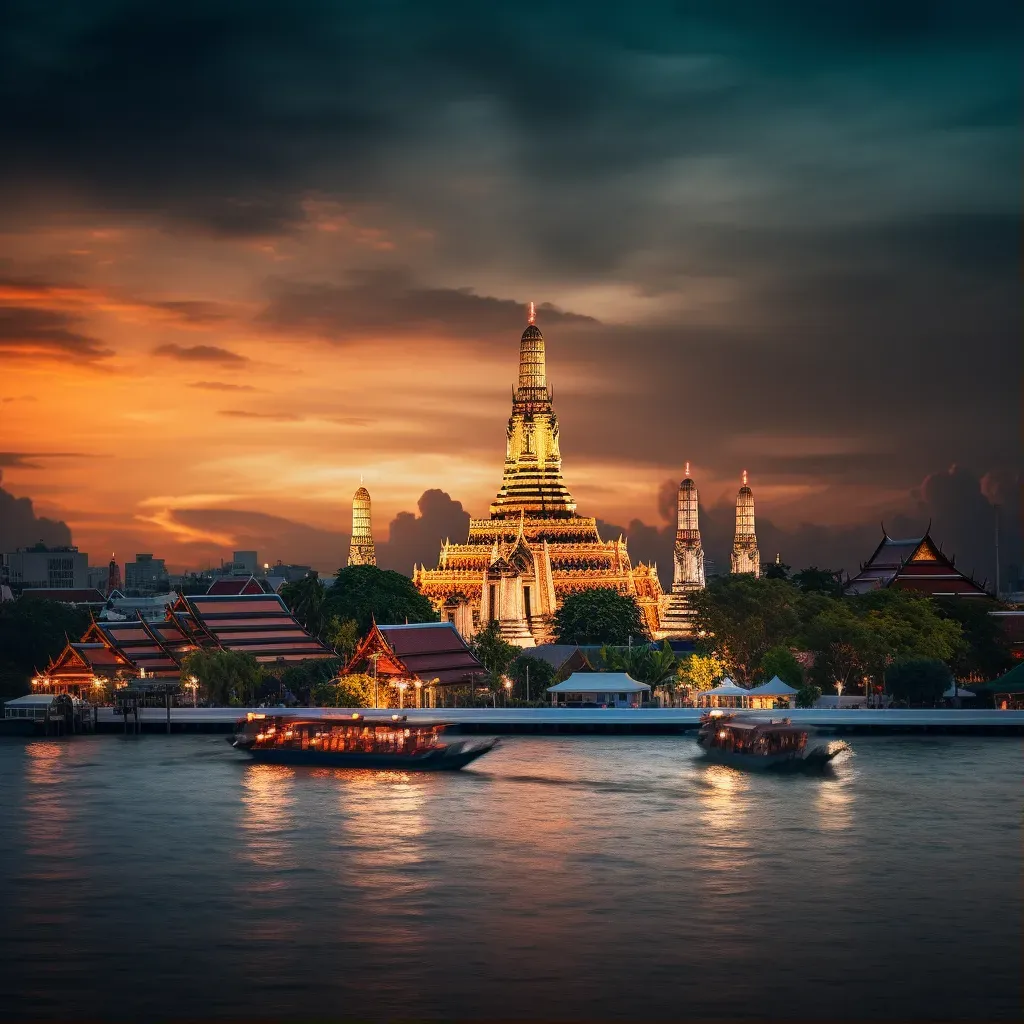 Bangkok Skyline River