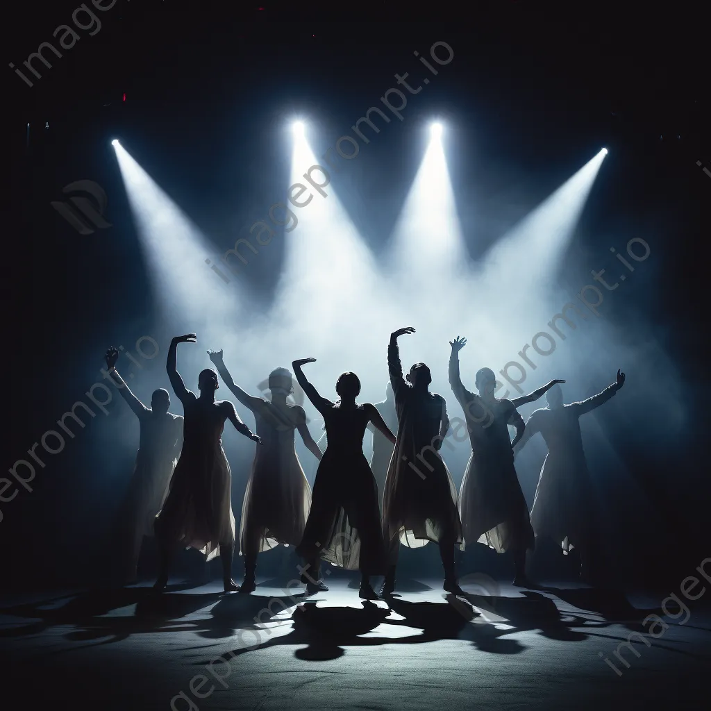 Group of dancers performing in harmony on stage. - Image 3