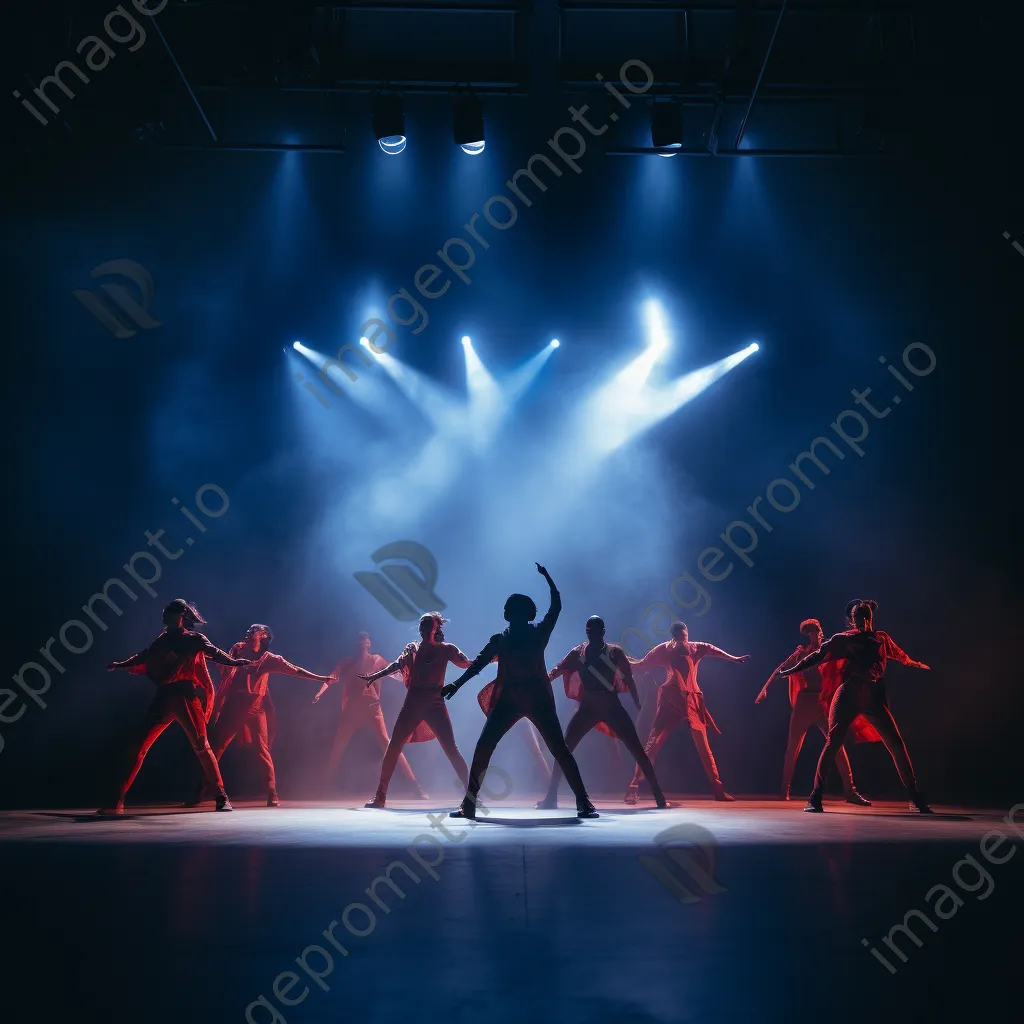 Group of dancers performing in harmony on stage. - Image 4