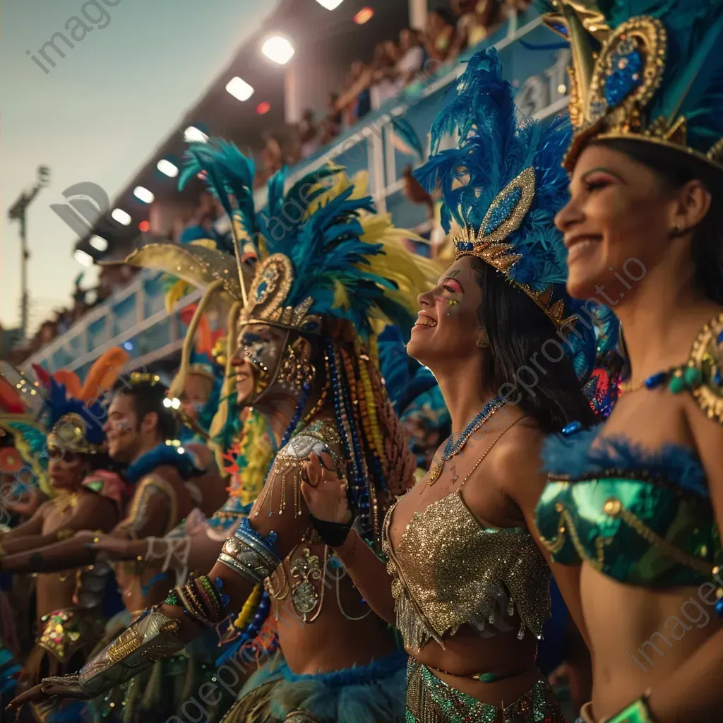 Rio Carnival celebration with samba dancers and vibrant floats - Image 2