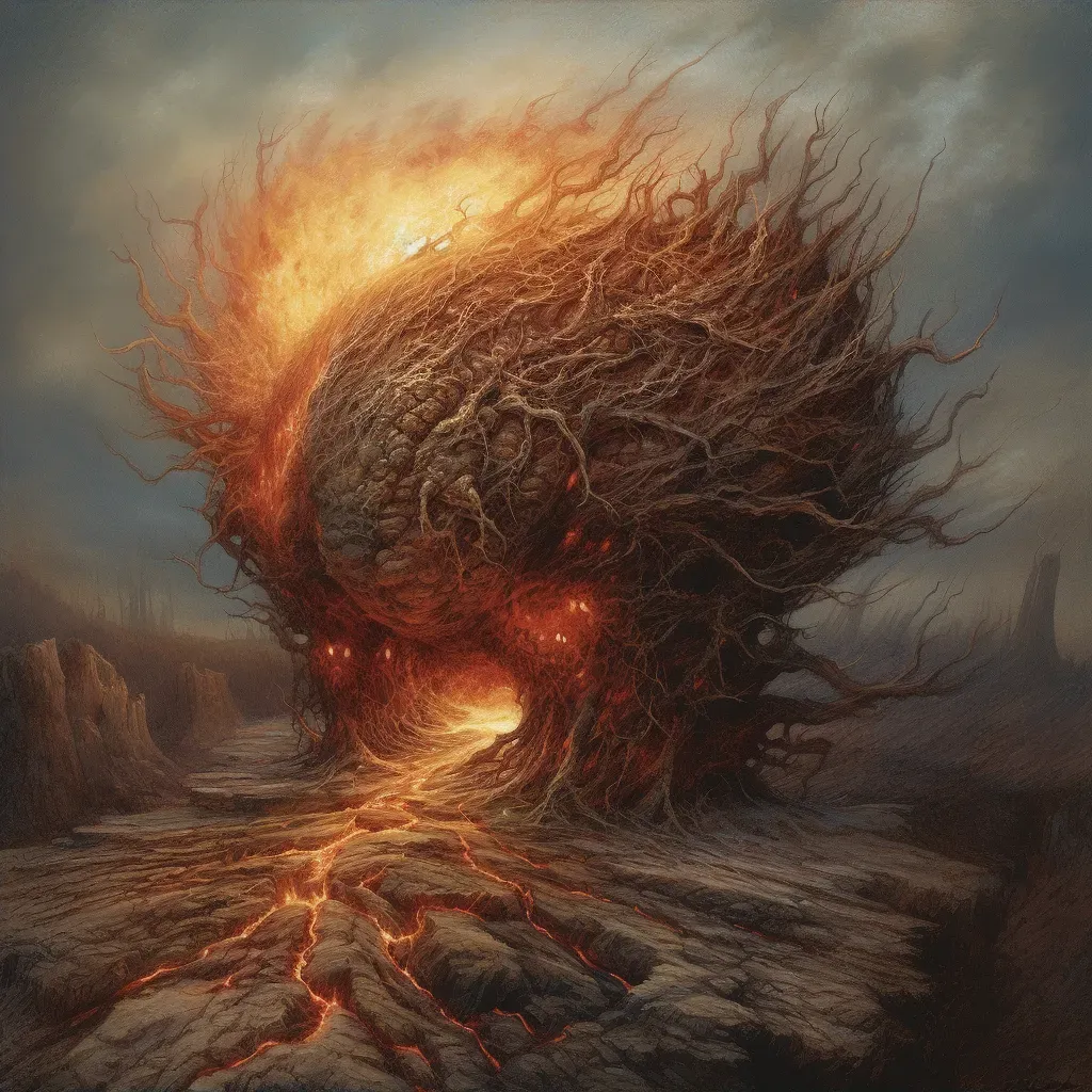 Dying fire with strong flame - Image 2