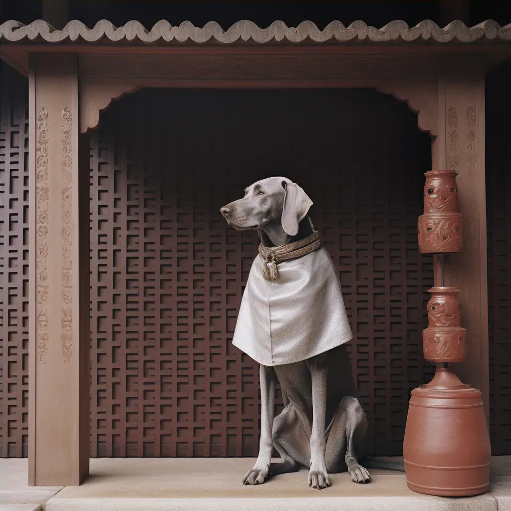 Image of a Roman legionary standing guard at the entrance of a traditional Japanese Shinto shrine - Image 4