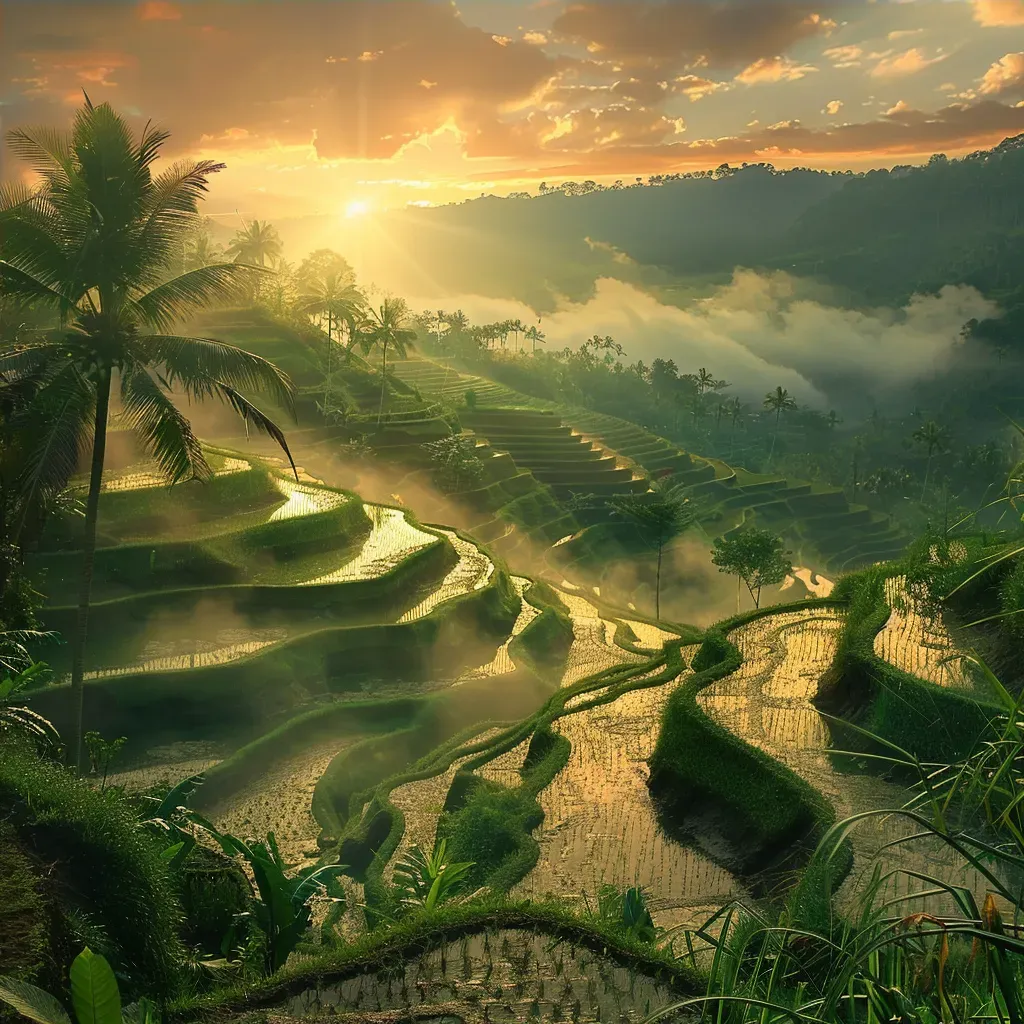 Bali rice terrace sunrise - Image 4