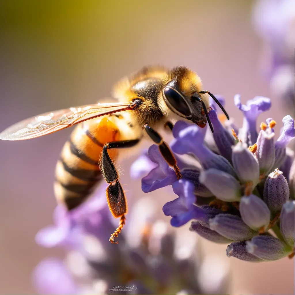 bee pollinating flower - Image 1