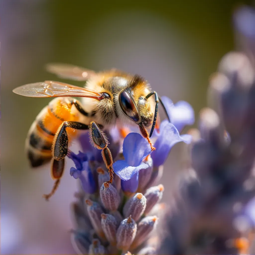 bee pollinating flower - Image 2