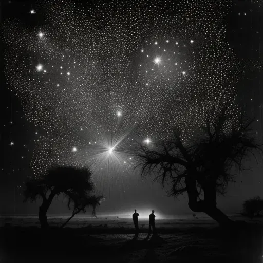 Artistic Interpretation of First Stars Formation