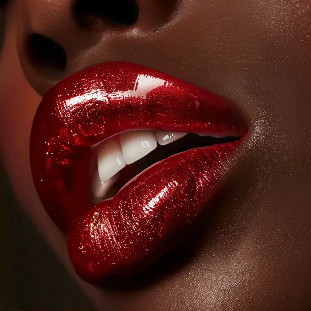 artistic bold lip makeup - Image 2