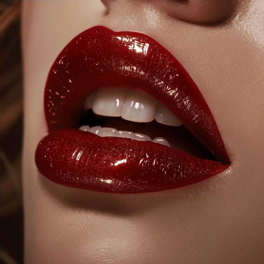 artistic bold lip makeup - Image 4