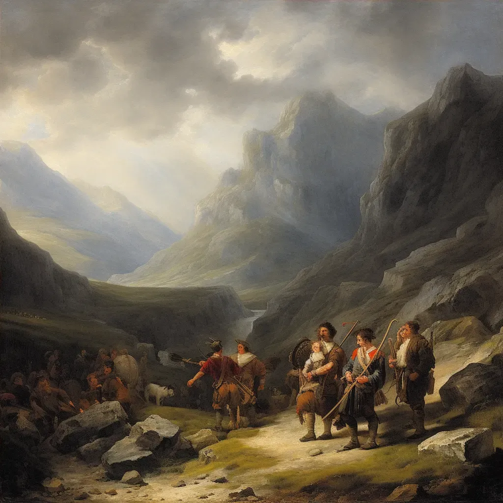 Traditional Scottish Bagpipe Performance with highland landscape - Image 4