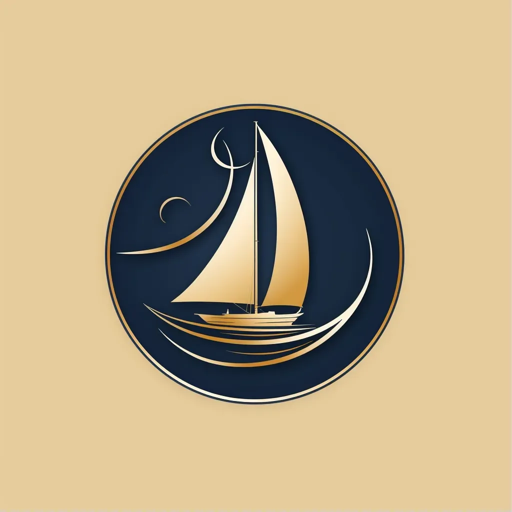 Elegant Custom Yacht Builder Logo